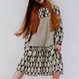 Zara Girl’s Long Sleeve Tiered Dress